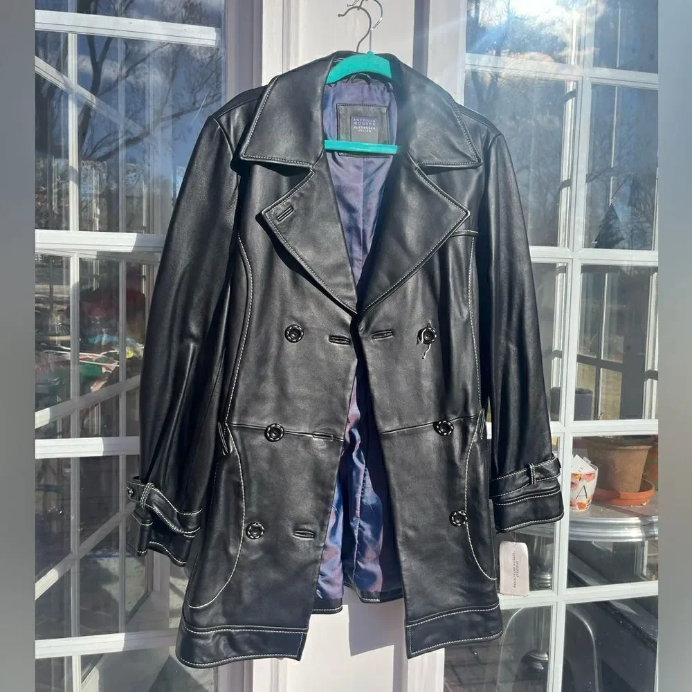 American Modern Alexander Julian Genuine Lambskin Leather Jacket
